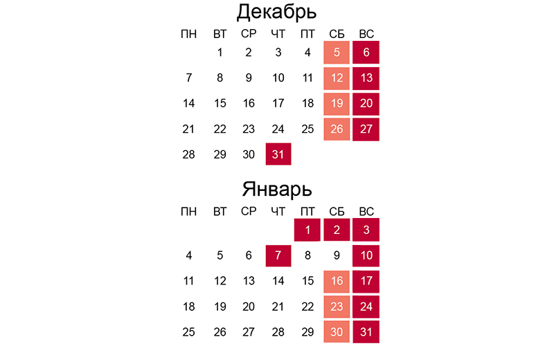 Расписание Новогодних Праздников Расписание Новогодних Праздников