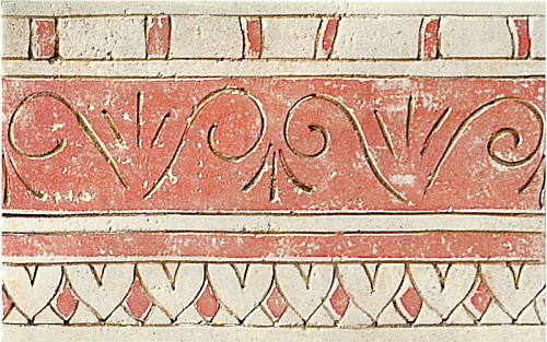 Rosso Pompeiana Fascia Encausto Graffito 2TDE1EG 20x30.5 POMPEIANA TAGINA