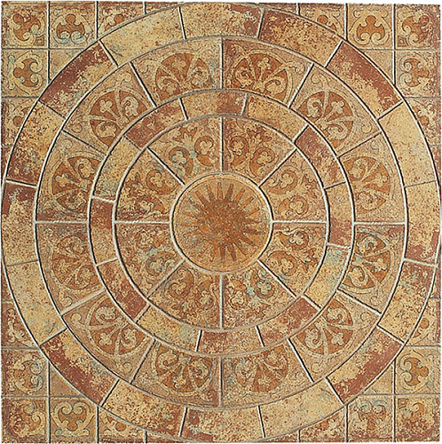 Composizione tappeto decorato Campitella 5BDC3TD 70x70 TERRAE DE TARSINA TAGINA