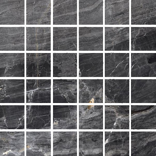 BNMS BRECCIA NERA Mosaico RT 30x30 PURITY OF MARBLE SUPERGRES